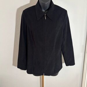 Notations Black suede Blazer Jacket